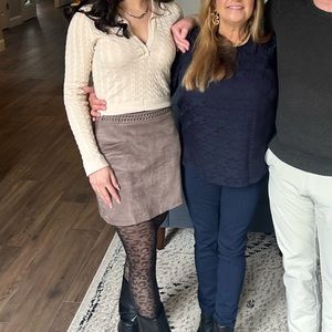 Altered state suede skirt